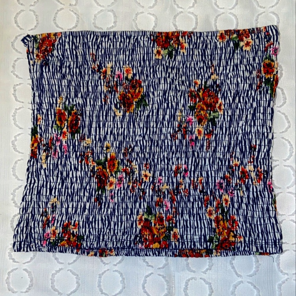 Floral tube top